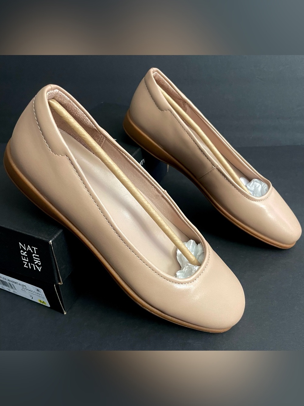 Naturalizer Soft-Flex Warm Taupe Women's Ballet Flats - NIB